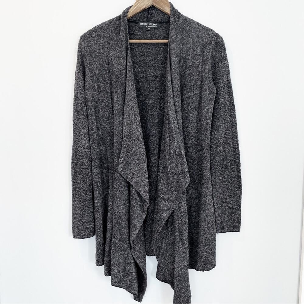 Barefoot Dreams Cozy Chic Lite Island Wrap Sm/Med Black/Brown EUC
